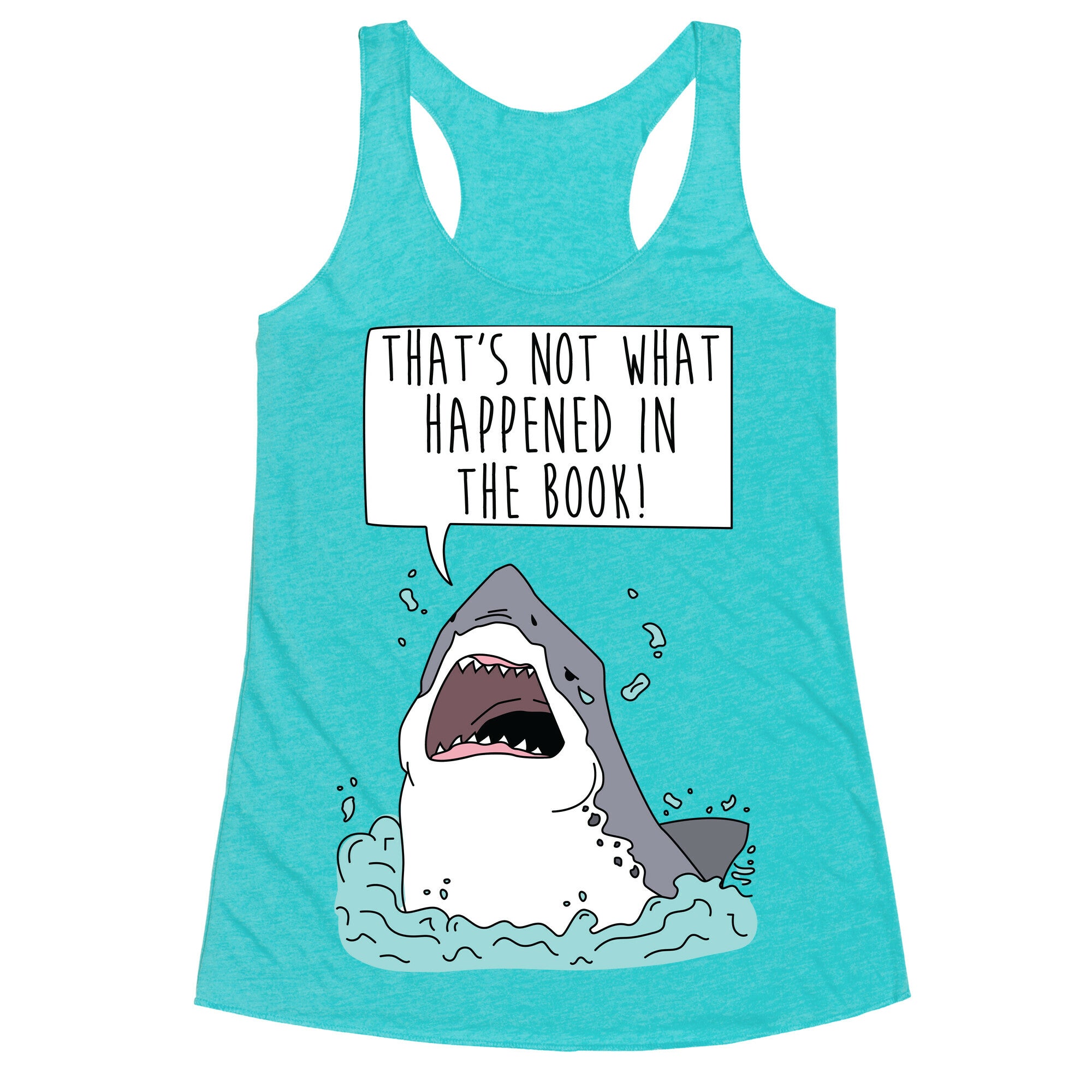 Book Shark Racerback Tank